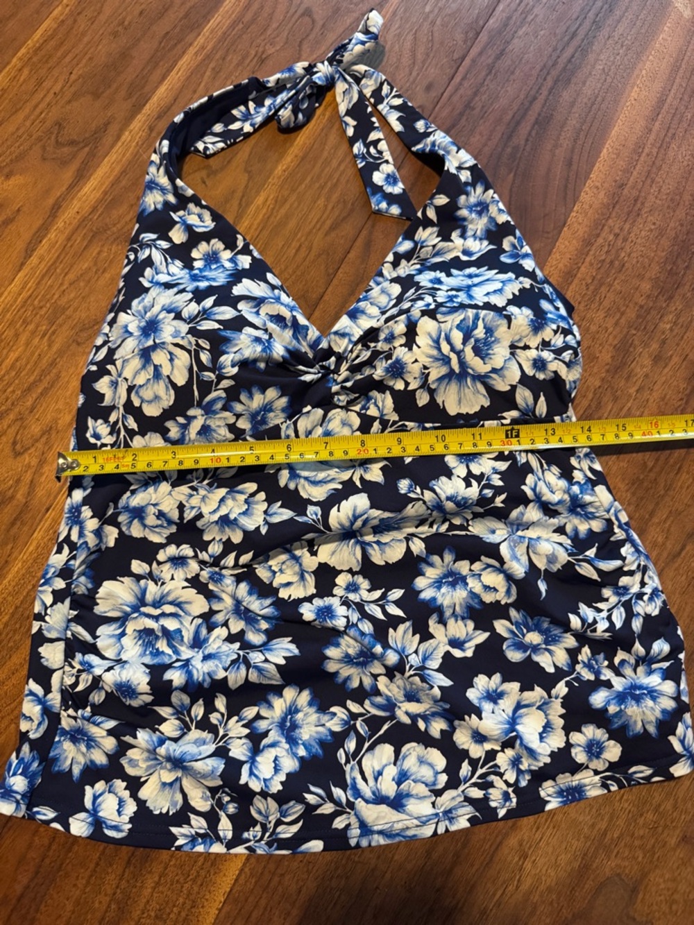 Land’s End Tankini Top with twisted front and matching Swim Skirt NWOT Sz 12 - Picture 13 of 14